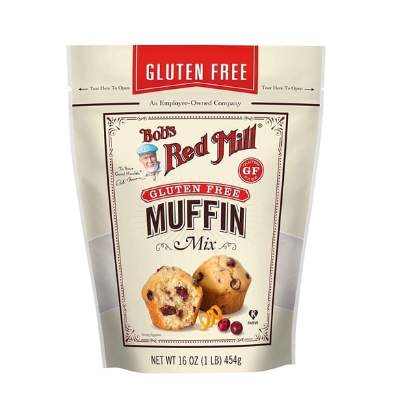 Bob's Red Mill Gluten Free Muffin Mix -- 16 oz Pack of 3
