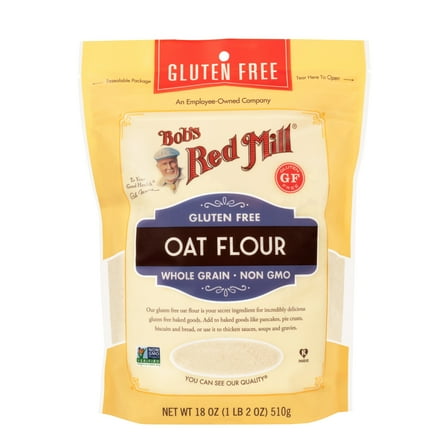 Bob's Red Mill, Gluten Free, Oat All - Purpose Flour, 18 oz Plastic Pouch