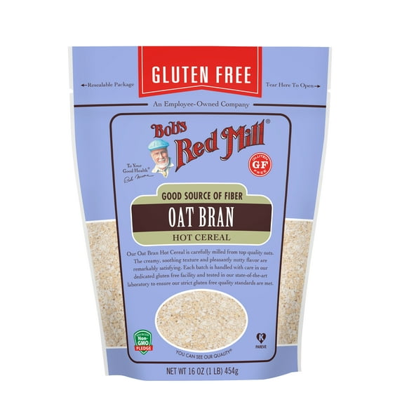 Bob's Red Mill Oat Bran Hot Cereal, Gluten Free, 1 lb (454 g)