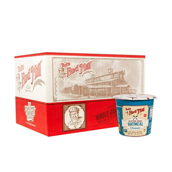 Bob's Red Mill Gluten Free Oatmeal with Flax & Chia Classic 12 Cups