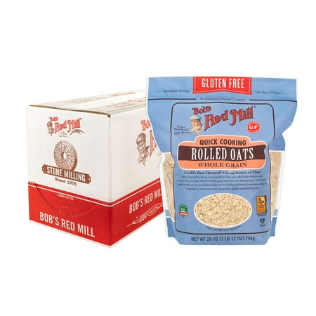 Bob's Red Mill Gluten Free Quick Cooking Rolled Oats, 28 Oz