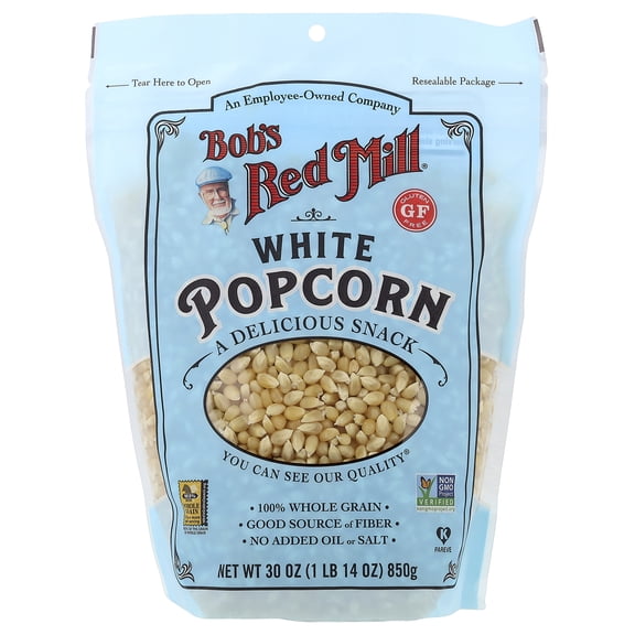 Bob's Red Mill Gluten Free, Whole White Popcorn, 30 oz