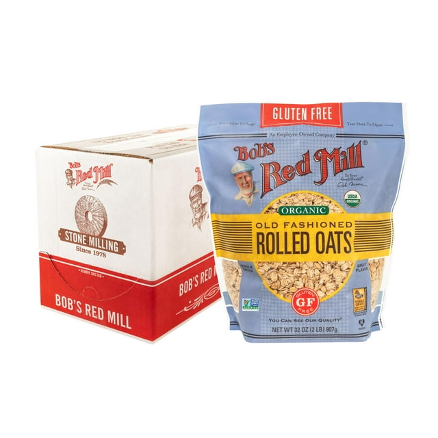 Bob's Red Mill Gluten HHA1 Free Organic Old Fashioned Rolled Oats 32