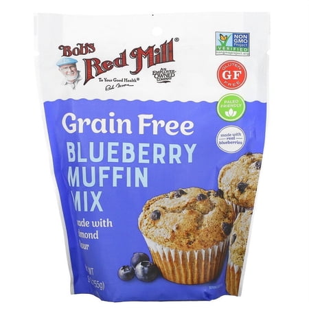 Bob's Red Mill, Grain Free, Blueberry Muffin Mix, Made With Almond Flour, 9 oz Pack of 3