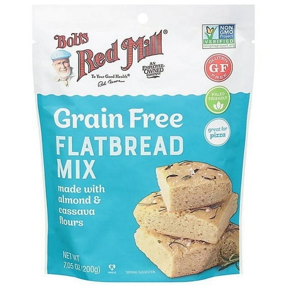 Bob's Red Mill Grain Free Flatbread Mix 7.05 oz Pack of 3