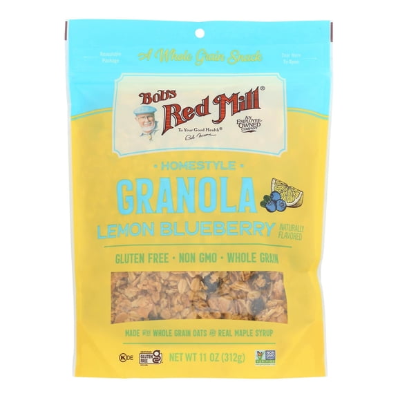 Bob's Red Mill - Granola Lemon Blueberry - Case of 6 - 11 OZ