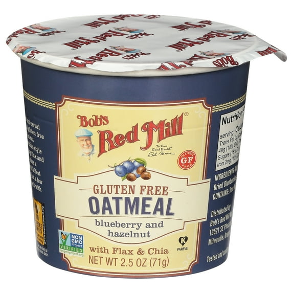 Bob's Red Mill Hazelnut Blueberry Oatmeal Cup 2.5 oz (Pack of 24)