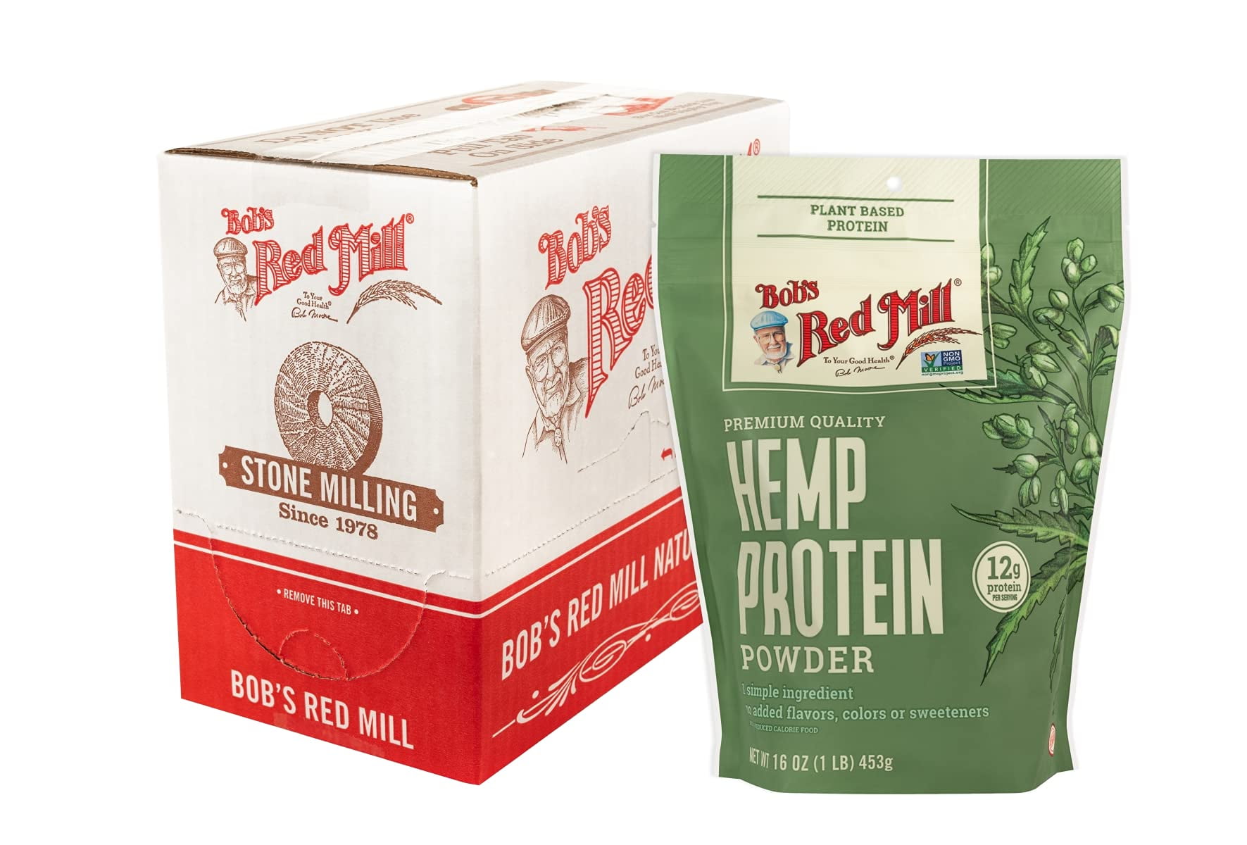 Bob's Red Mill Hemp Protein Powder, 16ounce (Pack of 4)