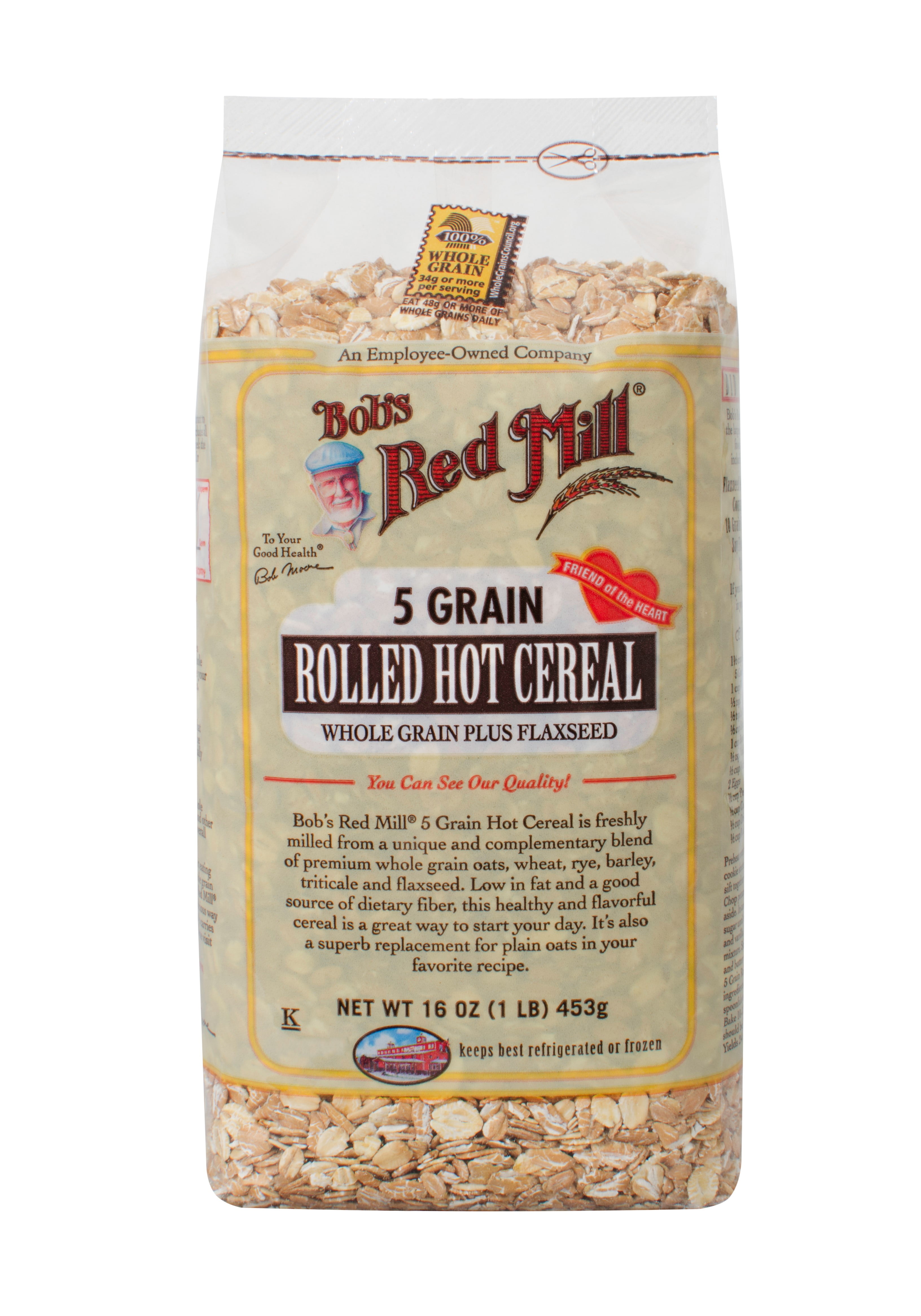 Bob's Red Mill Hot Cereal, 5 Grain Rolled, 16 Oz