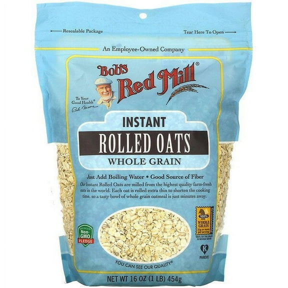 Bob's Red Mill, Instant Rolled Oats, Whole Grain, 16 oz
