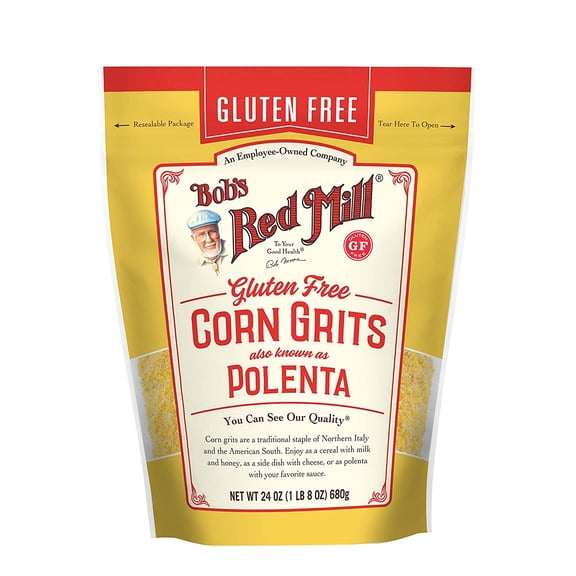 Bob's Red Mill, Organic Corn Grits, Polenta, 24 oz Pack of 4