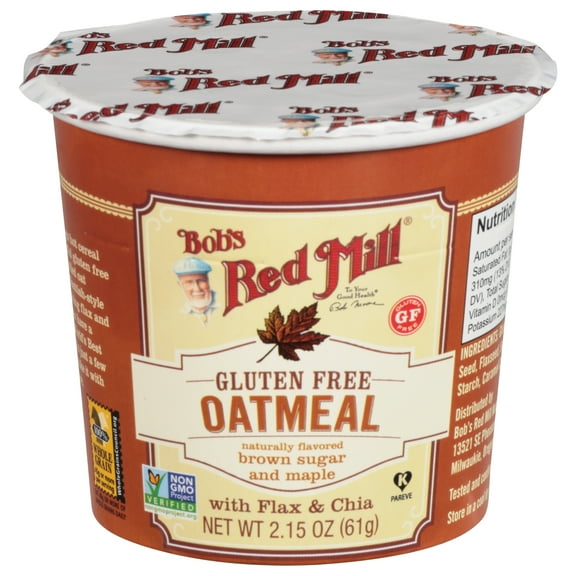 Bob's Red Mill Maple Brown Sugar Oatmeal Cup 2.15 oz (Pack Of 24)