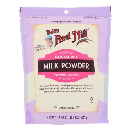 Bob's Red Mill, Milk Powder, Nonfat Dry, 22 oz Pack of 4