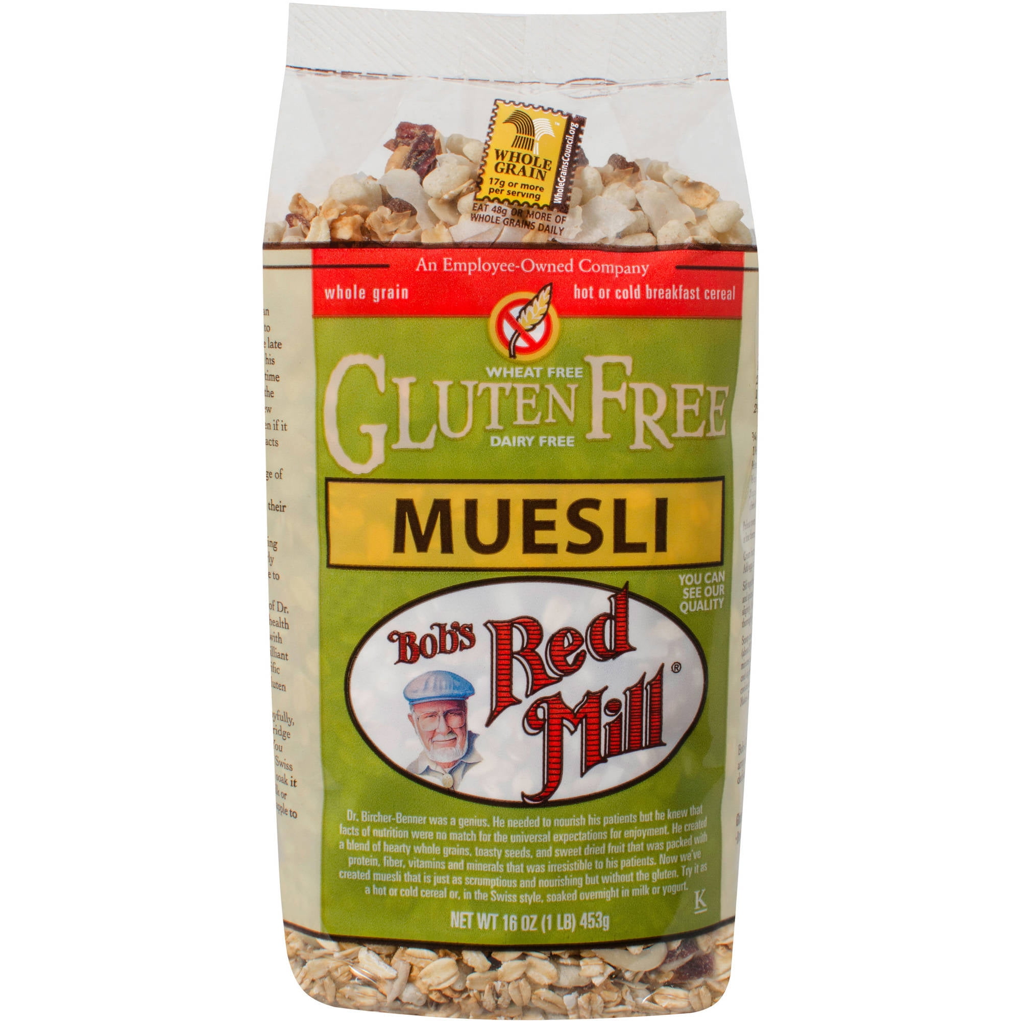 Bob's Red Mill Muesli Cereal, 16 oz, (Pack of 4)