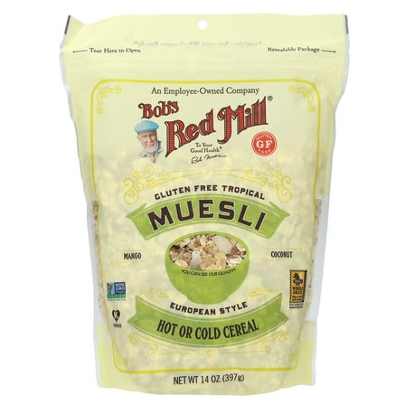 Bob's Red Mill, Muesli, Gluten Free, Tropical, 14 oz