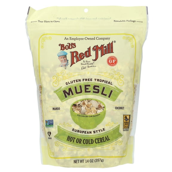 Bob's Red Mill, Muesli, Gluten Free, Tropical, 14 oz
