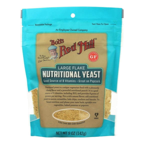 Bob's Red Mill Nutritional Yeast Large Flake Gluten Free 5 oz Pack of 2