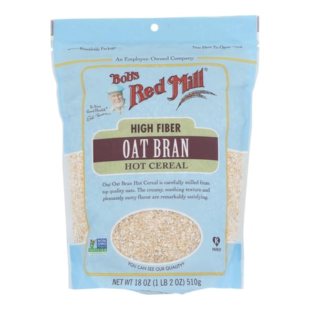 Bob's Red Mill, Oat Bran, Hot Cereal, 18 oz (Pack of 4)