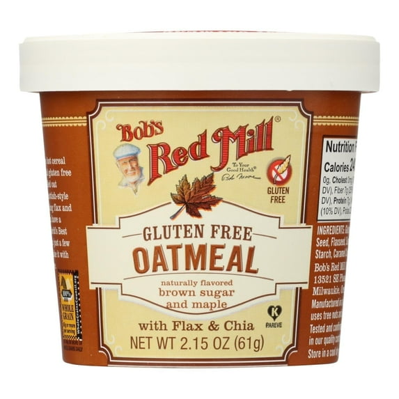 Bob's Red Mill Oatmeal Brown Sugar and Maple 2.15 oz Pack of 2
