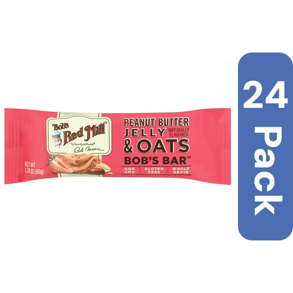 Bob's Red Mill Oatmeal Peanut Butter Jelly Bar 1.76 oz (Pack Of 24)