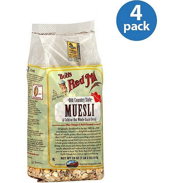 Bob's Red Mill Old Country Style Muesli, 18 oz (Pack of 4)