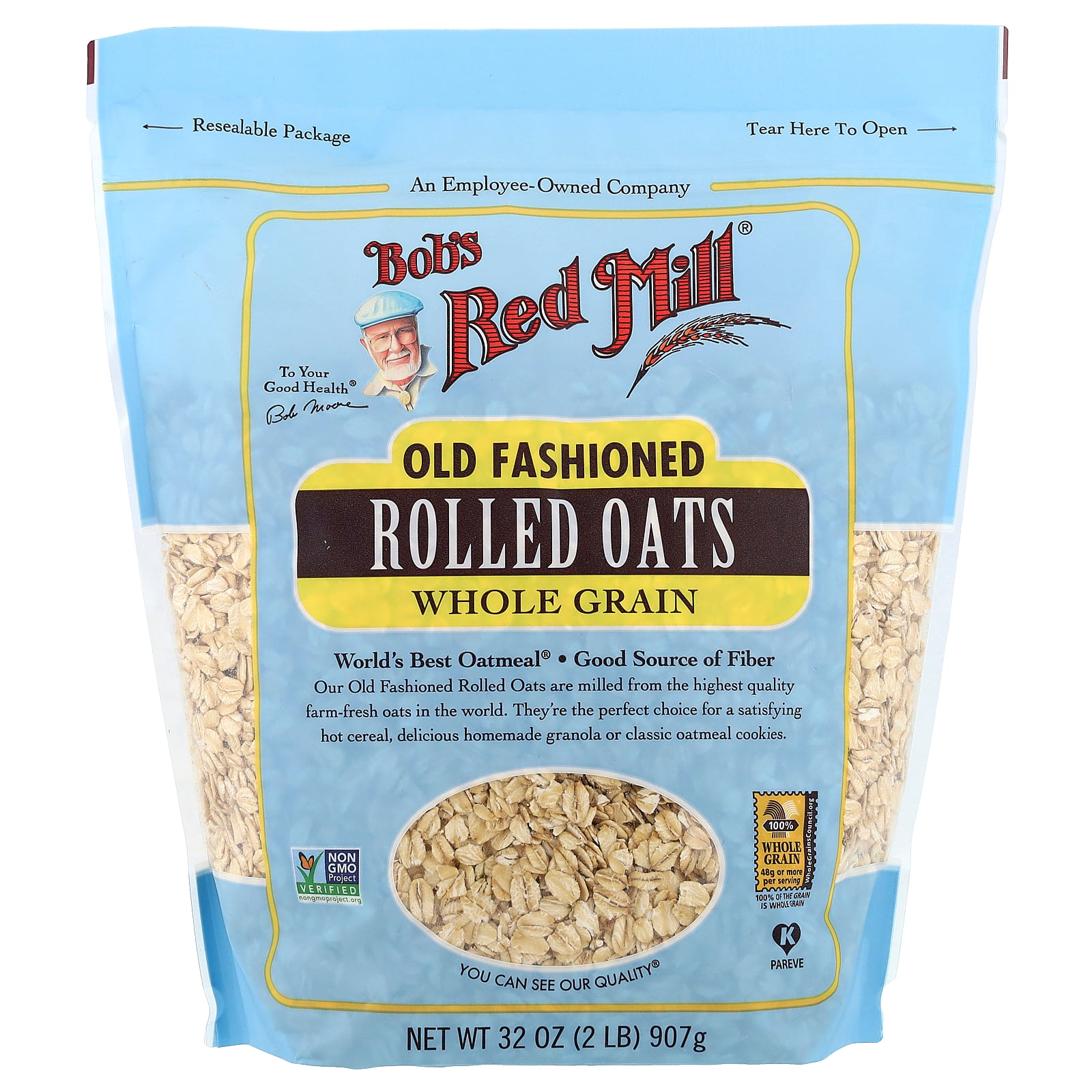 Bob's Red Mill Old Fashioned Regular Rolled Oats, 32-ounce