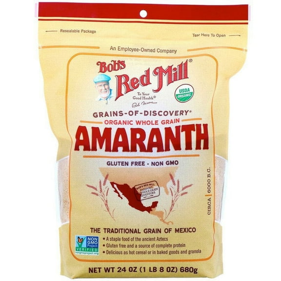 Bob's Red Mill Organic Amaranth Whole Grain 24 oz Pack of 3