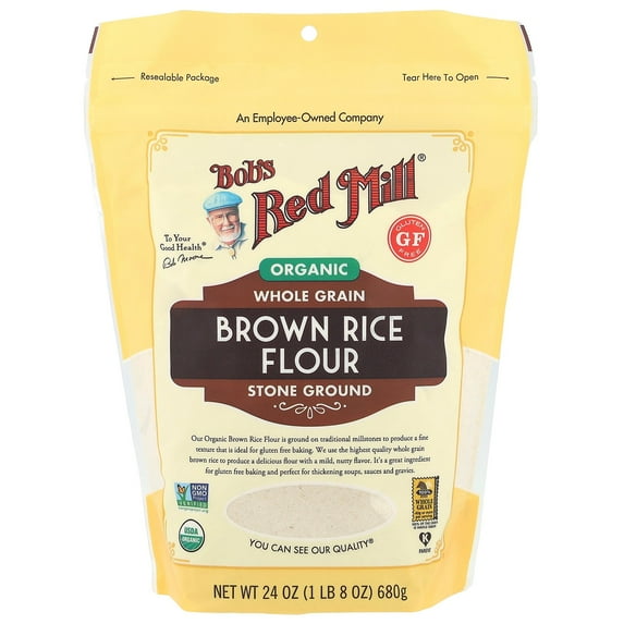Bob's Red Mill, Organic Brown Rice Flour, 24 oz