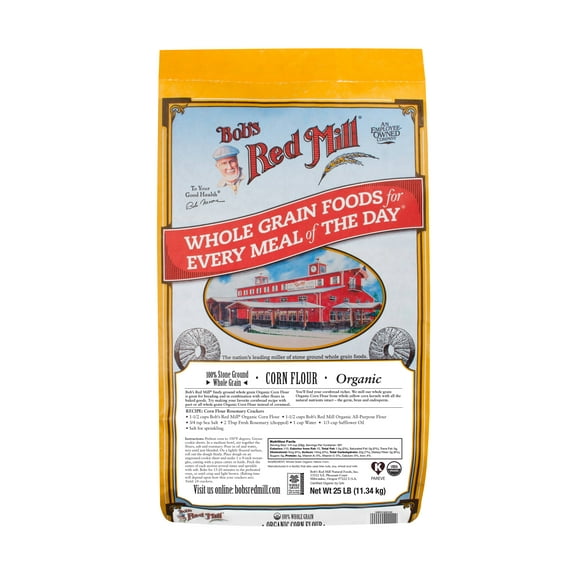Bob's Red Mill Organic Corn Flour 25 lb (1 count)