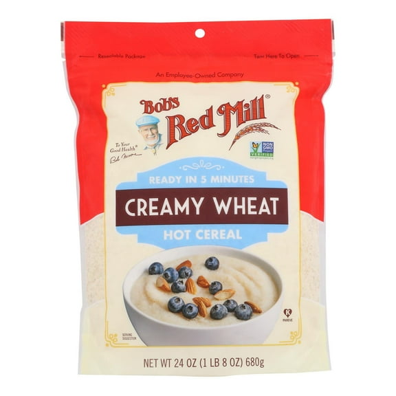 Bob's Red Mill, Organic Creamy Wheat Hot Cereal, 24 oz Pack of 4