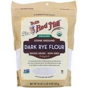 Bob's Red Mill, Organic Dark Rye Flour, Whole Grain, 20 oz (567 g) (pack of 2)