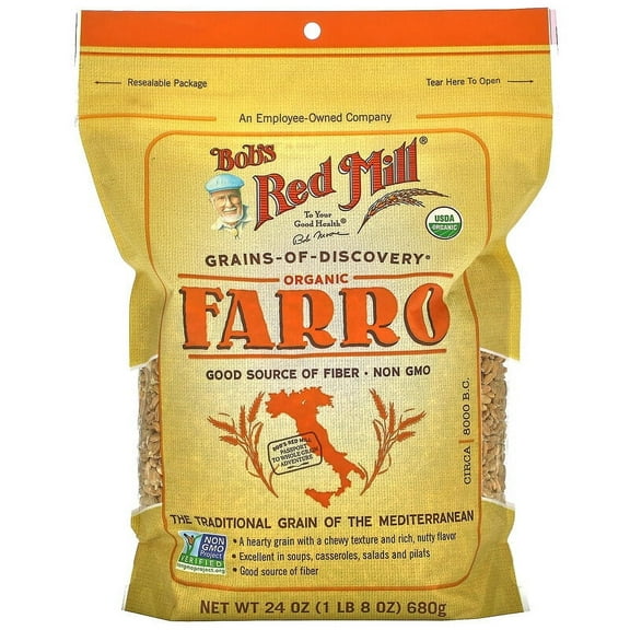 Bob's Red Mill, Organic Farro, 24 oz Pack of 3