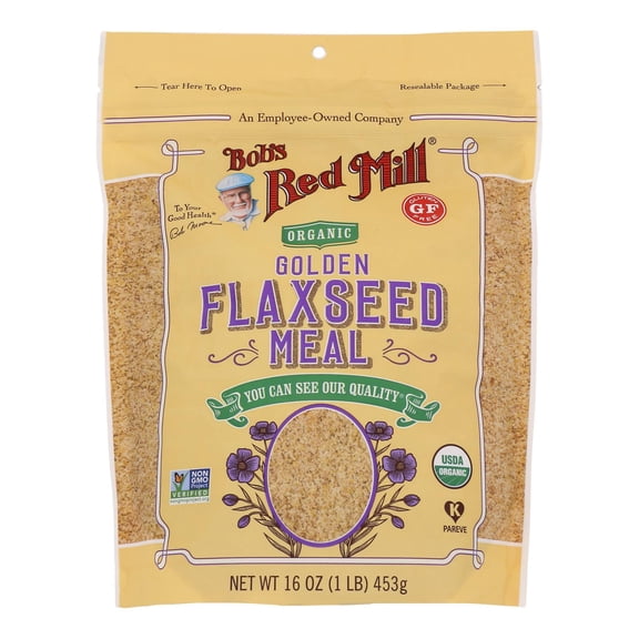 Bob's Red Mill - Organic Flaxseed Meal - Golden - Case of 4 - 16 oz