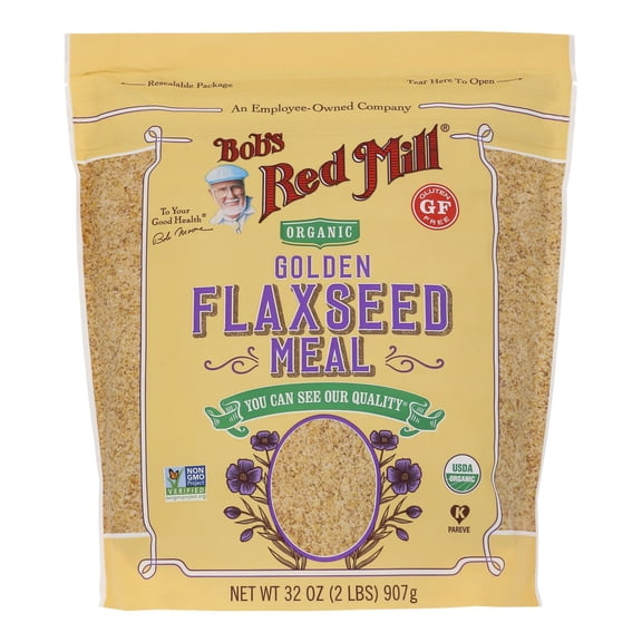 Bob's Red Mill - Organic Flaxseed Meal - Golden - Case of 4 - 32 oz