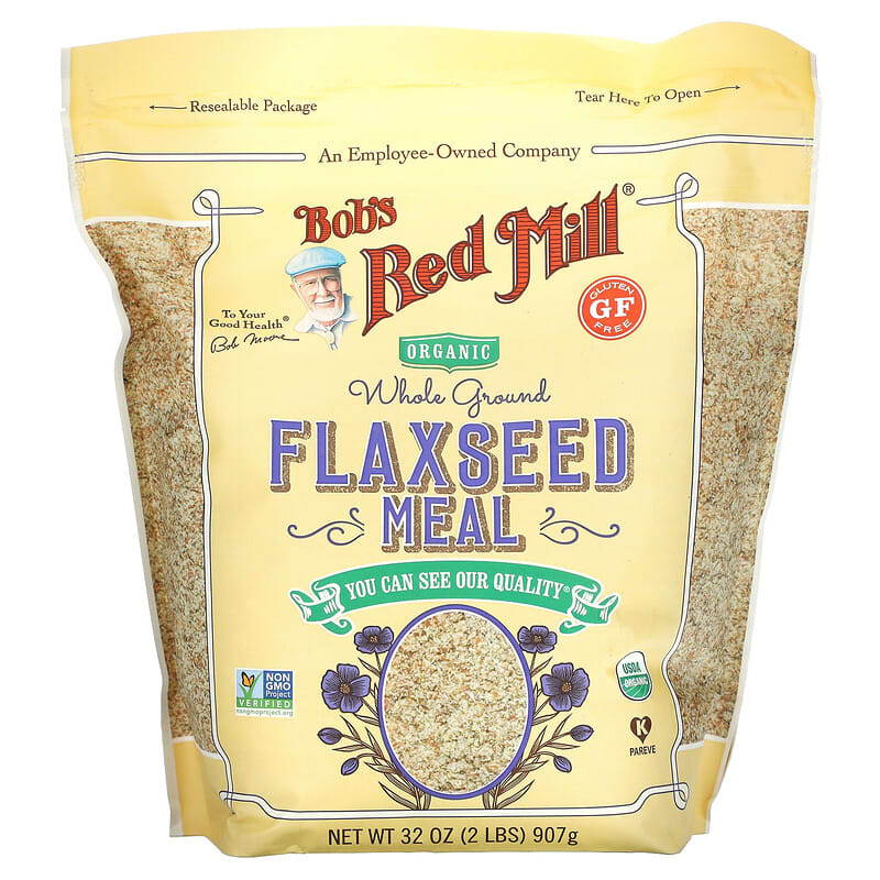 Bob's Red Mill, Organic Flaxseed Meal, Whole Ground, 32 oz (907 g)