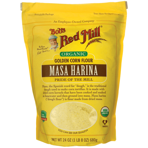Bob's Red Mill Organic Masa Harina Golden Corn Flour, 24 oz