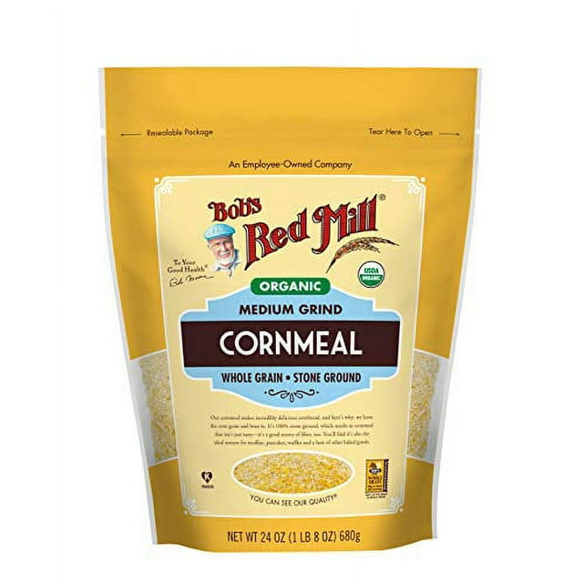 Bob's Red Mill, Organic Medium Grind Cornmeal, 24 oz - Walmart.com