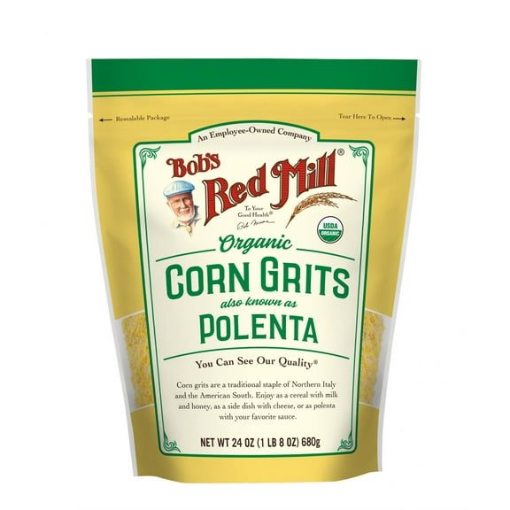 Bob's Red Mill, Organic, Polenta, Corn Grits, 24 oz (Pack of 3)