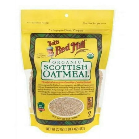 Bob's Red Mill Organic Scottish Oatmeal 20 oz Pack of 2