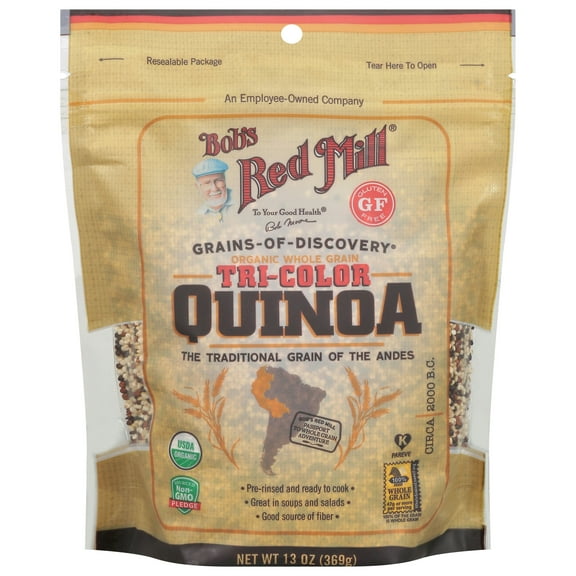 Bob's Red Mill Organic Tri-Color Quinoa 13 oz (Pack of 5)