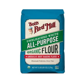 Bob's Red Mill Organic Unbleached White All-Purpose Flour, 5 lbs