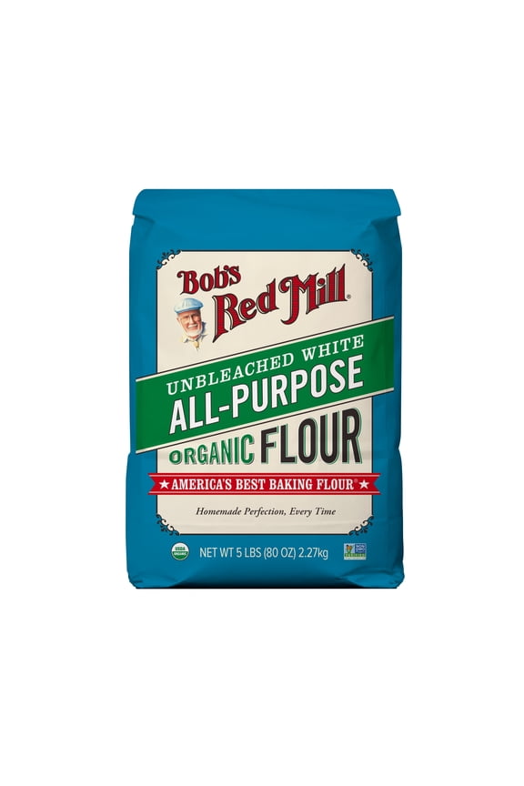 Organic Unbleached White All-Purpose Flour, Allergen-Free, 5 lbs
