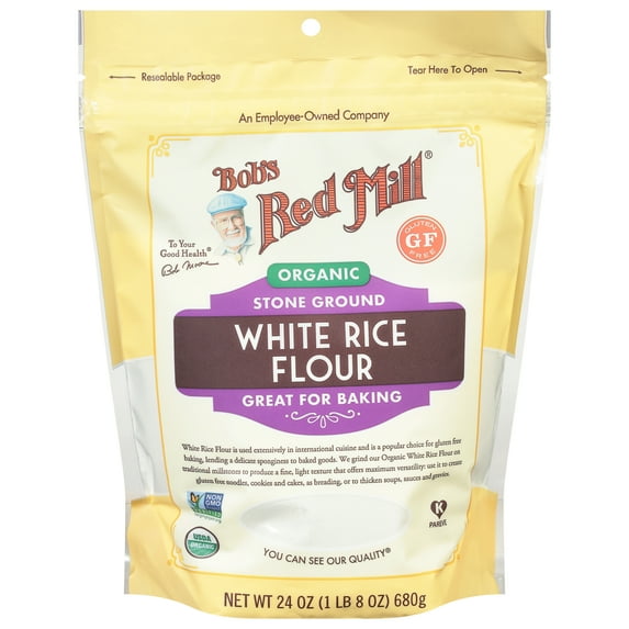 Bob's Red Mill Organic White Rice Flour 24 oz (Pack Of 4)