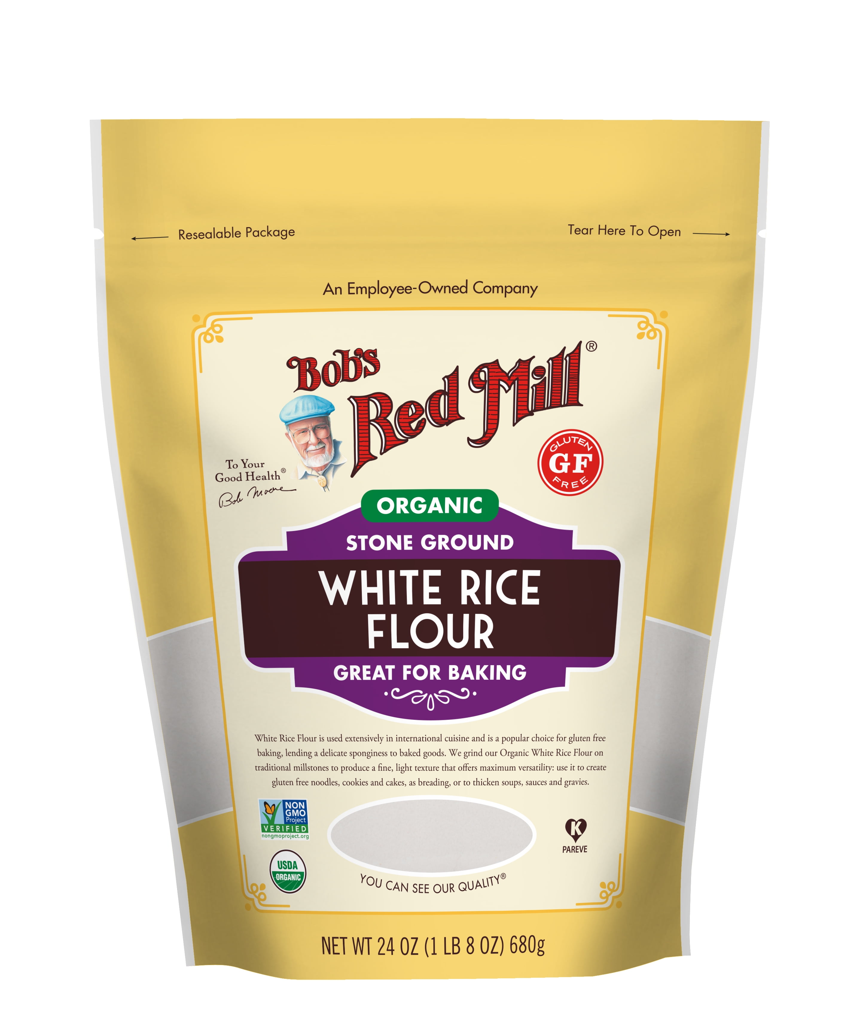 Bob s Red Mill Organic White Rice Flour 24 Oz For Baking Walmart bob-s-red-mill-organic-white-rice-flour-24-oz-for-baking-walmart
