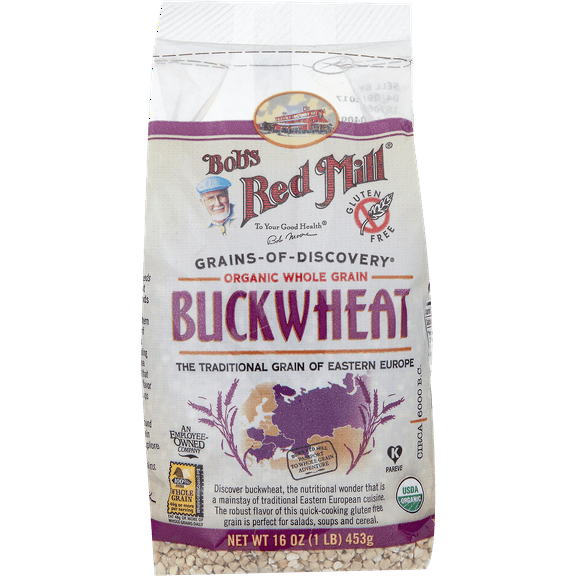 Bob's Red Mill Organic Whole Grain Buckwheat, 16 Oz