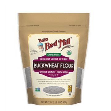 Bob's Red Mill Organic Whole Grain Buckwheat Flour, 22 oz [Pack of 4]