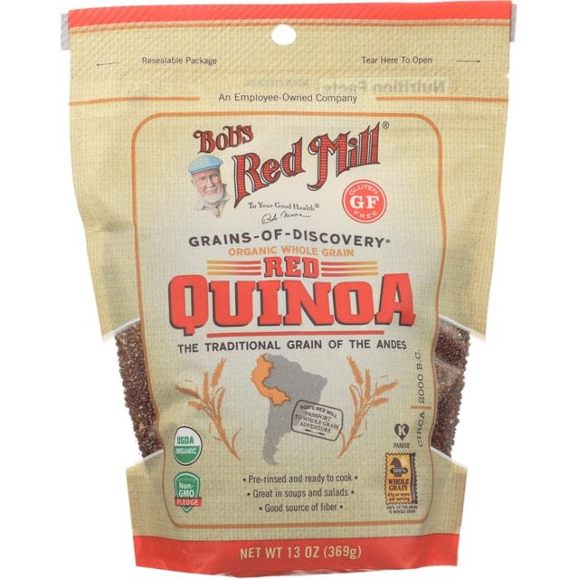 Bob's Red Mill Organic Whole Grain Red Quinoa, 13 Oz, Pack Of 1