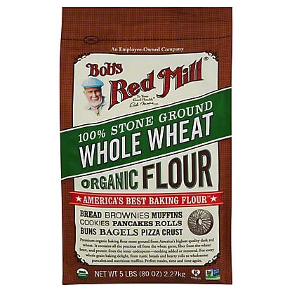 Bob's Red Mill Organic Whole Wheat Stone Ground Flour, 5 lb