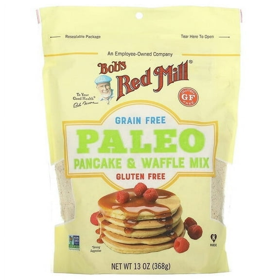 Bob's Red Mill, Paleo Pancake & Waffle Mix, Grain Free, Gluten Free, 13 oz Pack of 3