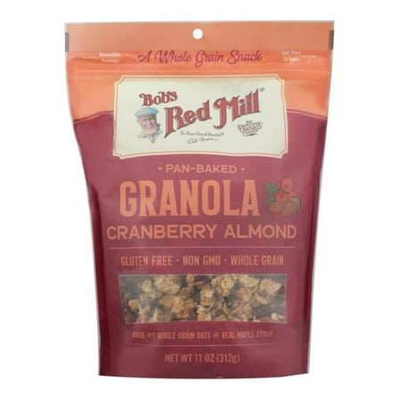 Bob's Red Mill, Pan-Baked Granola, Gluten Free, Cranberry Almond, 11 oz